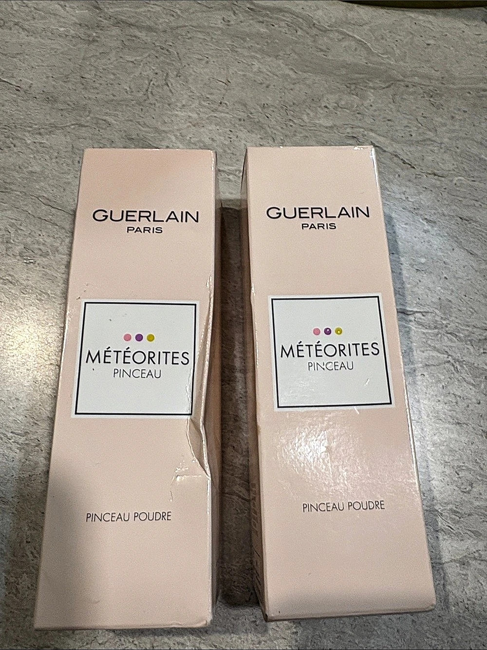 Guerlain Météorites Pinceau Powder Brush Set Pink & Black NWT
